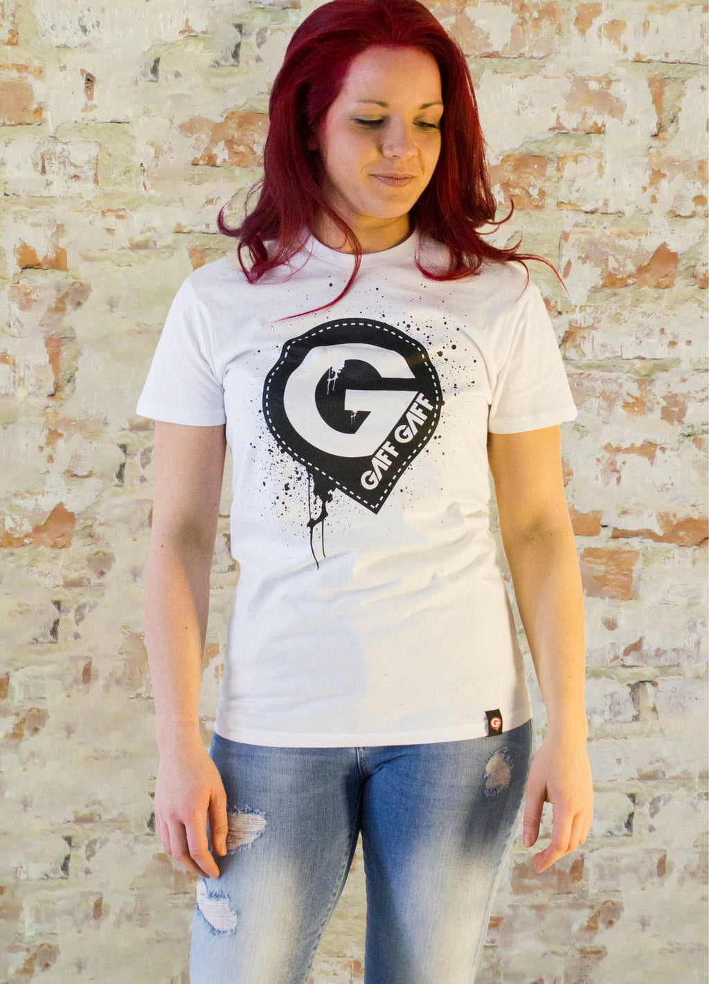 T-Shirt basic weiß unisex