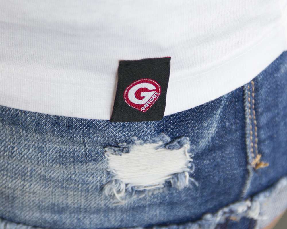 T-Shirt Clean weiß unisex