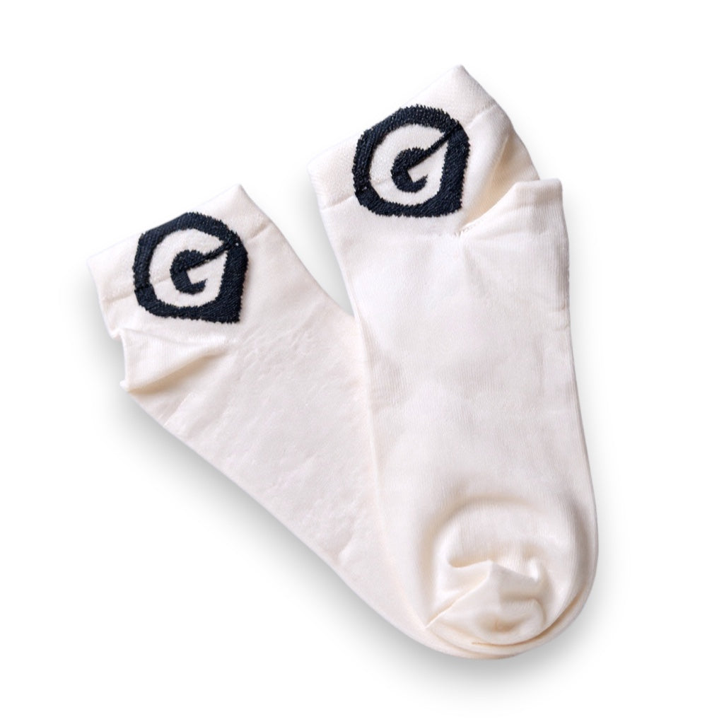 Sneaker Socken weiß Logo