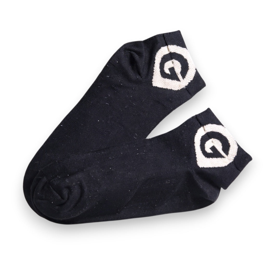 Sneaker Socken schwarz Logo